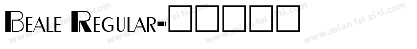 Beale Regular字体转换